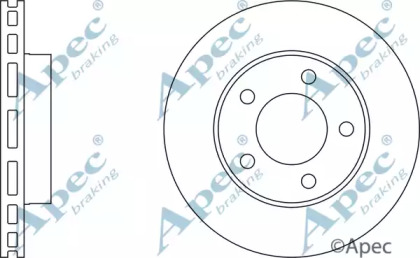 Тормозной диск APEC braking DSK756