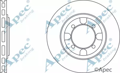 Тормозной диск APEC braking DSK761