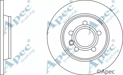 Тормозной диск APEC braking DSK775