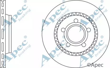 Тормозной диск APEC braking DSK777