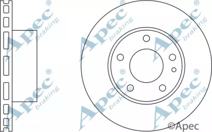 Тормозной диск APEC braking DSK781