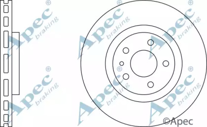 Тормозной диск APEC braking DSK782