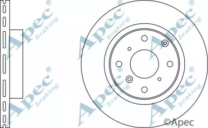 Тормозной диск APEC braking DSK784