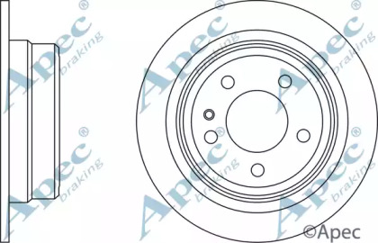 Тормозной диск APEC braking DSK789