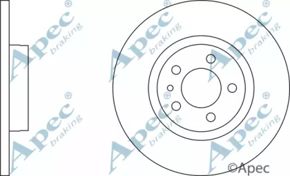 Тормозной диск APEC braking DSK802