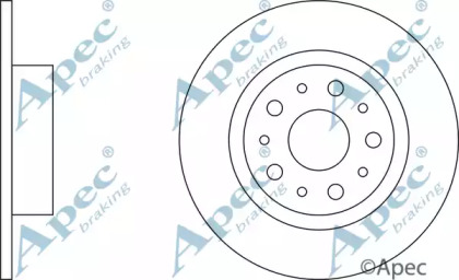 Тормозной диск APEC braking DSK804