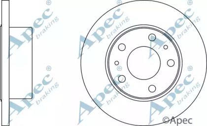 Тормозной диск APEC braking DSK817