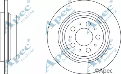 Тормозной диск APEC braking DSK829