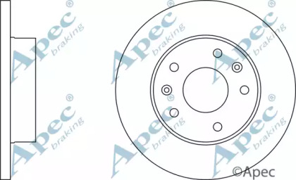 Тормозной диск APEC braking DSK831