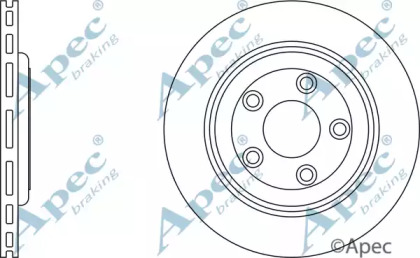 Тормозной диск APEC braking DSK832