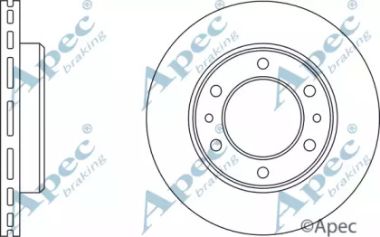 Тормозной диск APEC braking DSK900