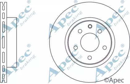 Тормозной диск APEC braking DSK906