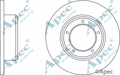 Тормозной диск APEC braking DSK908