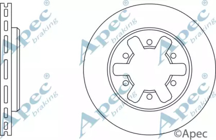 Тормозной диск APEC braking DSK215