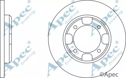 Тормозной диск APEC braking DSK216