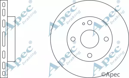 Тормозной диск APEC braking DSK231