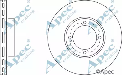 Тормозной диск APEC braking DSK236