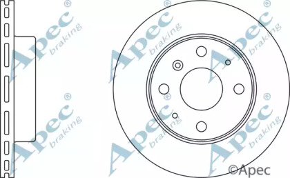 Тормозной диск APEC braking DSK237