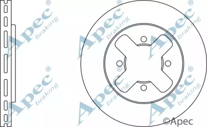 Тормозной диск APEC braking DSK242