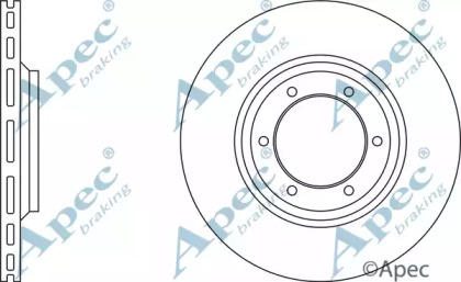 Тормозной диск APEC braking DSK243