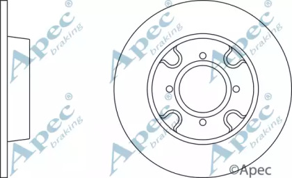 Тормозной диск APEC braking DSK259