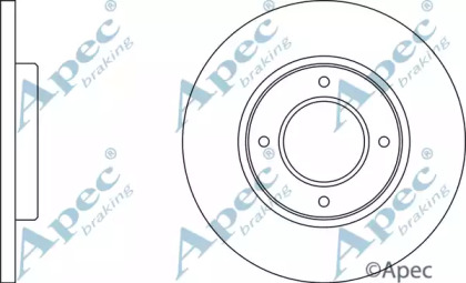 Тормозной диск APEC braking DSK263