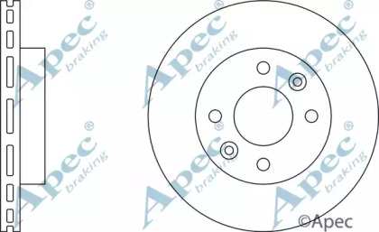 Тормозной диск APEC braking DSK265