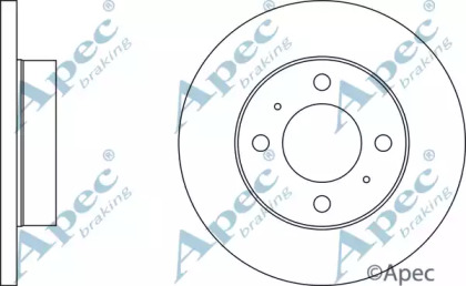 Тормозной диск APEC braking DSK276