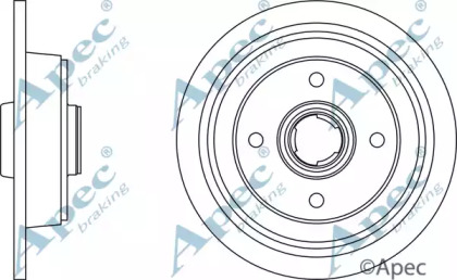 Тормозной диск APEC braking DSK285