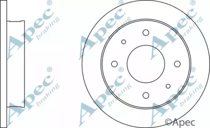 Тормозной диск APEC braking DSK306