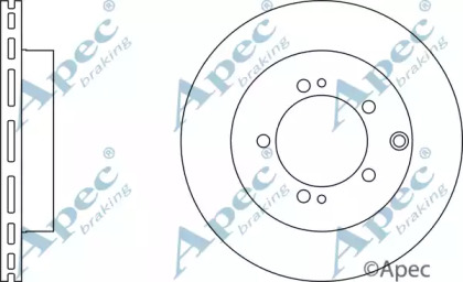 Тормозной диск APEC braking DSK332