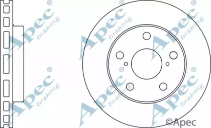 Тормозной диск APEC braking DSK337