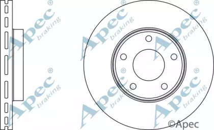 Тормозной диск APEC braking DSK356