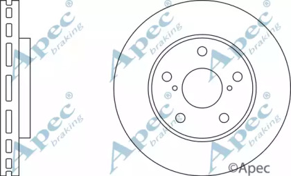 Тормозной диск APEC braking DSK364