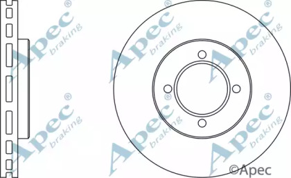 Тормозной диск APEC braking DSK371