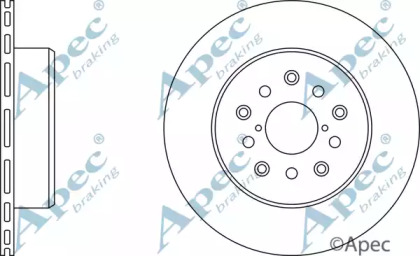 Тормозной диск APEC braking DSK372