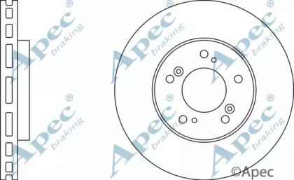 Тормозной диск APEC braking DSK373