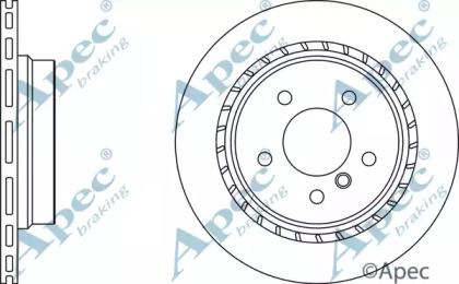 Тормозной диск APEC braking DSK376