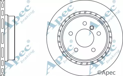 Тормозной диск APEC braking DSK377