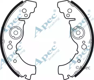 Комлект тормозных накладок APEC braking SHU104