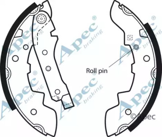Комлект тормозных накладок APEC braking SHU115