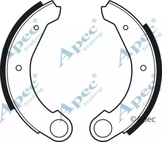 Комлект тормозных накладок APEC braking SHU15