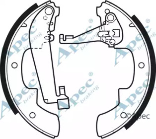 Комлект тормозных накладок APEC braking SHU336