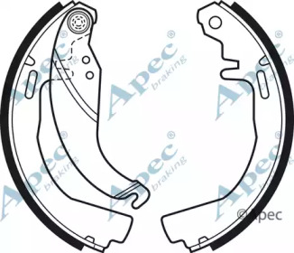 Комлект тормозных накладок APEC braking SHU338