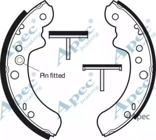 Комлект тормозных накладок APEC braking SHU387