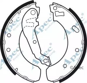 Комлект тормозных накладок APEC braking SHU390