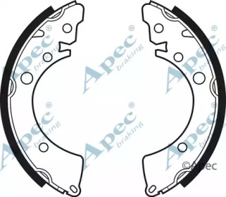 Комлект тормозных накладок APEC braking SHU411