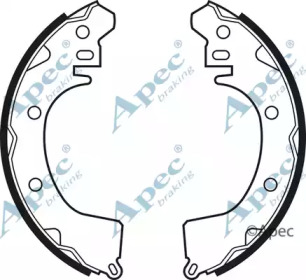 Комлект тормозных накладок APEC braking SHU439