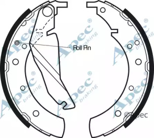 Комлект тормозных накладок APEC braking SHU452