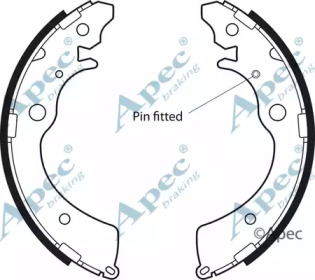 Комлект тормозных накладок APEC braking SHU474